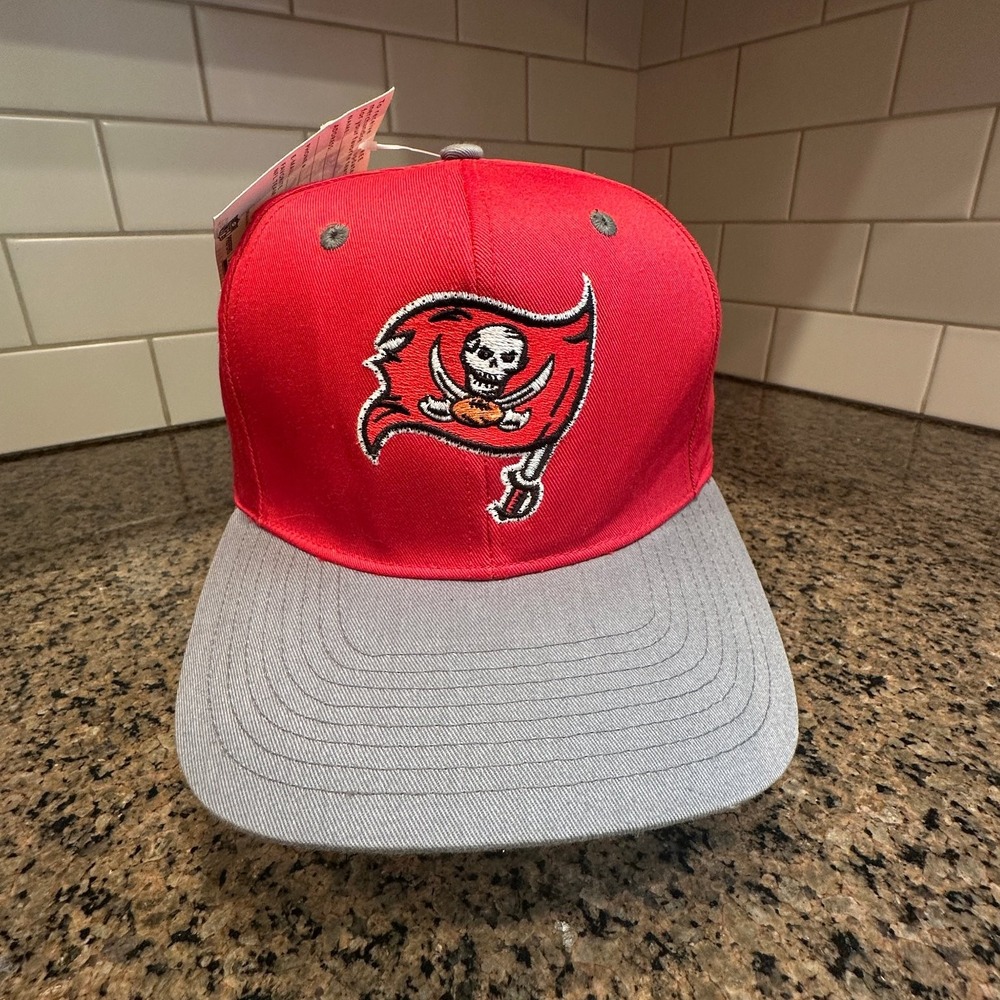 Vtg 90s Buccaneers Logo 7 Game Day Snapback Hat Lights Up